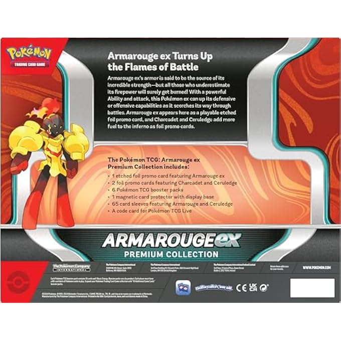 rayihni POKEMON ARMAROUGE EX PREMIUM COLLECTION TRADING CARD GAME - Image 4